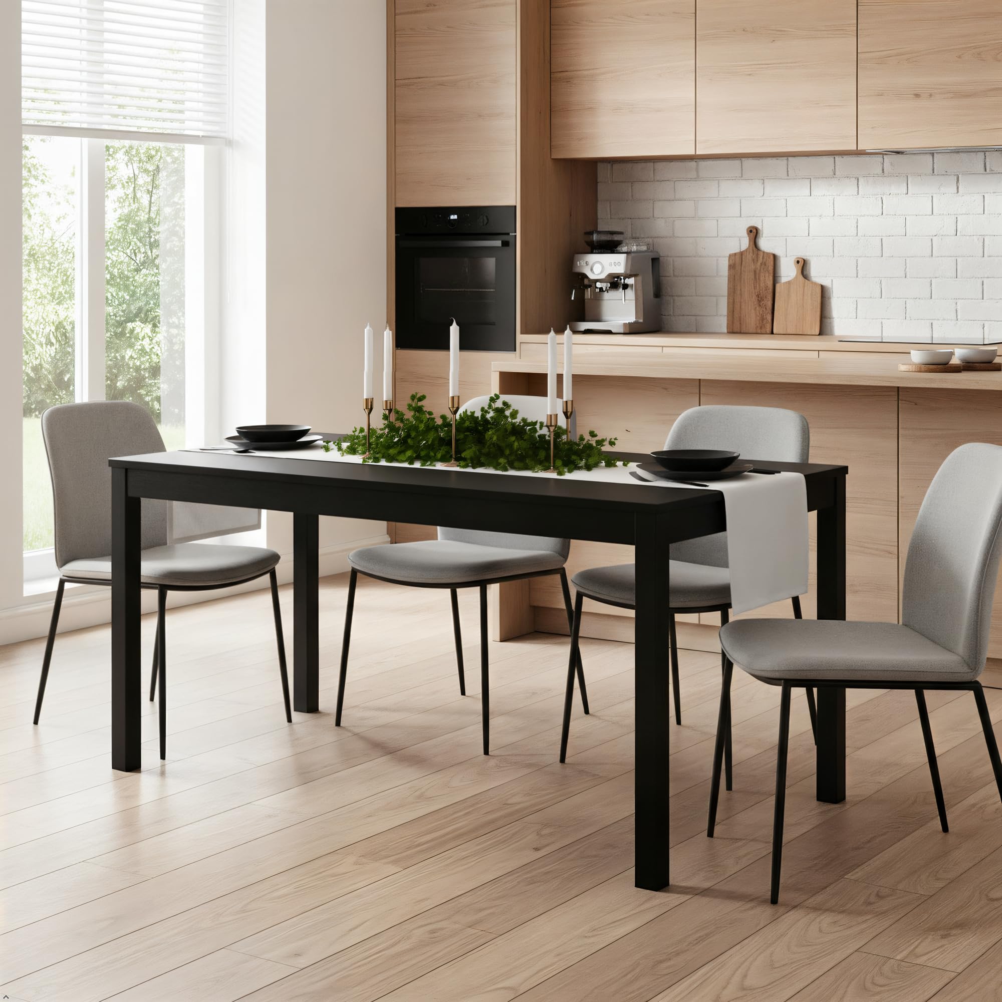 Amazon.com - Grain & Grove Davie 60 Inch Dining Table, Large